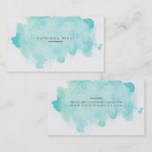 Carte De Visite Couleur pour aquarelle unique de ★ (Devant / Derrière)