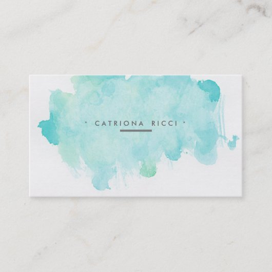 Carte De Visite Couleur pour aquarelle unique de ★ (Devant)