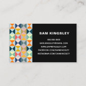 Carte De Visite Couleur prismatique moderne | Businesscard (Dos)
