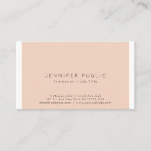 Carte De Visite Couleur professionnelle sophistiquée Simple