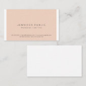 Carte De Visite Couleur professionnelle sophistiquée Simple (Devant / Derrière)