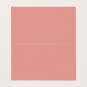 Carte De Visite Couleur rose flamant simple pastel (Extérieur déplié)