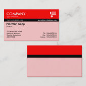 Carte De Visite Couleur - Rouge (Devant / Derrière)