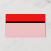 Carte De Visite Couleur - Rouge (Dos)