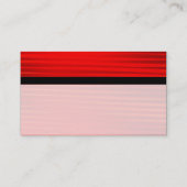 Carte De Visite Couleur - Rouge chaud 02 (Dos)