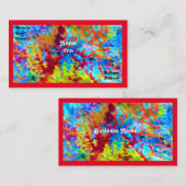 Carte de visite couleur sauvage (Devant / Derrière)