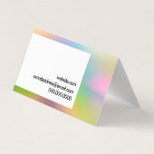 Carte De Visite Couleur simple Abstraite (Dos)