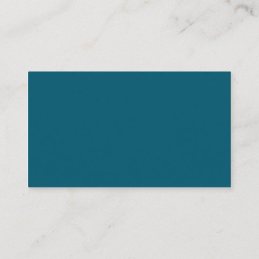 Carte De Visite Couleur simple budget solide Turquoise (Dos)