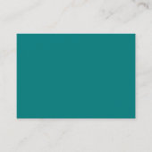 Carte De Visite Couleur solide turquoise (Devant)
