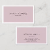 Carte De Visite Couleur tendance Design moderne et sophistiqué pro (Devant / Derrière)