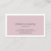 Carte De Visite Couleur tendance Design moderne et sophistiqué pro (Dos)