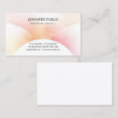 Carte De Visite Couleur tendance Design simple Modèle moderne (Devant / Derrière)