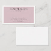 Carte De Visite Couleur tendance Moderne Sophistiqué Propre Plain (Devant / Derrière)