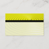 Carte De Visite Couleur Tex Banded - Anneaux Concentrés - Jaune (Dos)