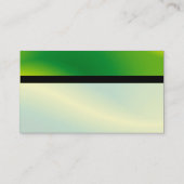 Carte De Visite Couleur - Vague verte (Dos)
