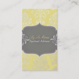Carte De Visite Couleur victorienne de PixDezines Damask/DIY