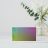Carte De Visite Couleurs (Debout devant)