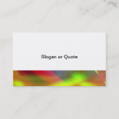 Carte De Visite Couleurs (Dos)