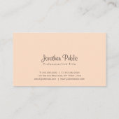 Carte De Visite Couleurs à la mode de conception élégante (Dos)