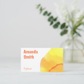 Carte De Visite Couleurs abstraites et tendance cool (Debout devant)