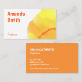 Carte De Visite Couleurs abstraites et tendance cool (Devant / Derrière)