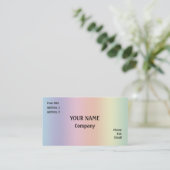 Carte De Visite Couleurs arc-en-ciel (Debout devant)