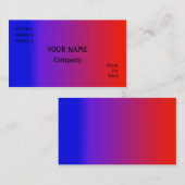 Carte De Visite Couleurs arc-en-ciel (Devant / Derrière)