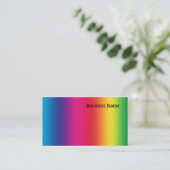 Carte De Visite Couleurs arc-en-ciel (Debout devant)