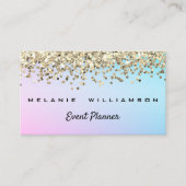 Carte De Visite Couleurs arc-en-ciel et planificateur d'événements (Devant)