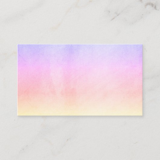 Carte De Visite Couleurs arc-en-ciel Ombré (Devant)