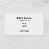 Carte De Visite Couleurs automnales Feuilles automnales Photo (Dos)