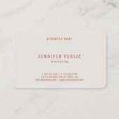 Carte De Visite Couleurs branchées Professionnel Modèle Élégant Lu (Dos)