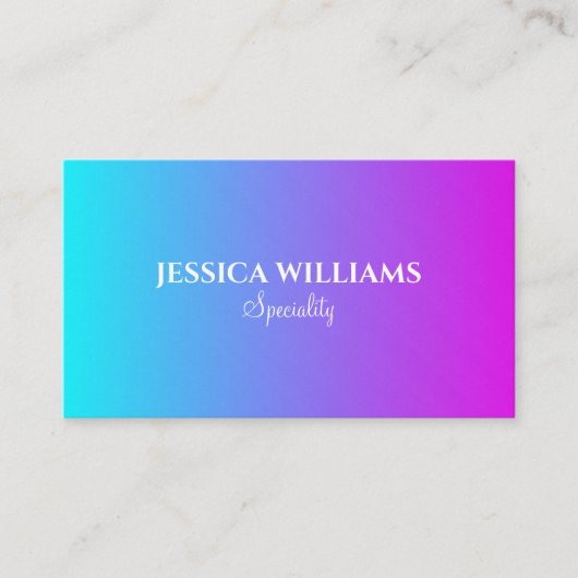 Carte De Visite Couleurs chics pastel (Devant)