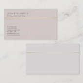 Carte De Visite Couleurs classiques simples et créatives (Devant / Derrière)