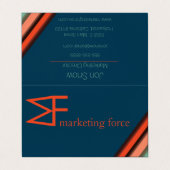 Carte De Visite Couleurs contrastées Professionnel (Extérieur déplié)