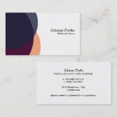 Carte De Visite Couleurs de chevauchement variation 2 (Devant / Derrière)