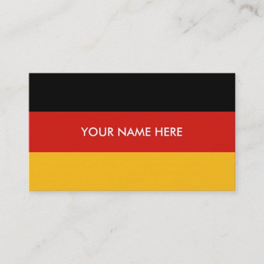 Carte De Visite COULEURS DE DRAG ALLEMANDE + votre texte (Devant)