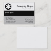 Carte De Visite Couleurs de la bande centrale - Noir - Asterisk (Devant / Derrière)