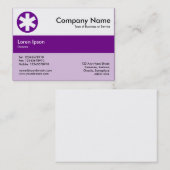 Carte De Visite Couleurs de la bande centrale - violet - Asterisk (Devant / Derrière)