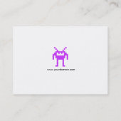 Carte De Visite Couleurs de la bande centrale - violet - Nanobot (Dos)