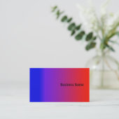 Carte De Visite Couleurs de l'arc-en-ciel (Debout devant)