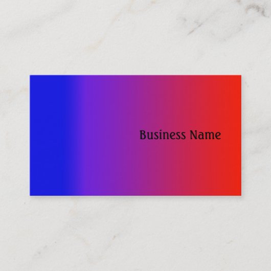 Carte De Visite Couleurs de l'arc-en-ciel (Devant)