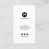 Carte De Visite Couleurs de l'espace monographique (Dos)