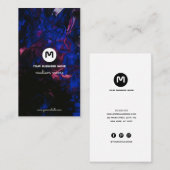 Carte De Visite Couleurs de l'espace monographique (Devant / Derrière)