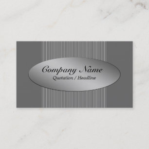 Carte De Visite Couleurs de ligne moderne Argent