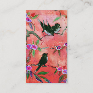 Carte De Visite Couleurs de matin : Peinture d'oiseau dans la