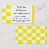 Carte De Visite Couleurs de tarte de meringue de citron (Devant / Derrière)