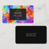 Carte De Visite Couleurs demi-teintes délicieuses (Devant / Derrière)