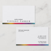 Carte De Visite Couleurs demi-tons (Devant / Derrière)