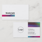 Carte De Visite Couleurs demi-tons (Devant / Derrière)